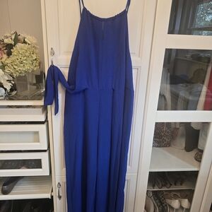 Chic Royal Blue Jumpsuit